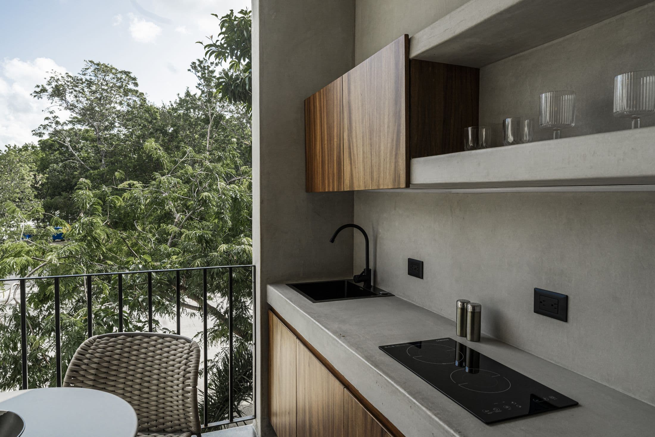 Cocina abierta a la terraza
